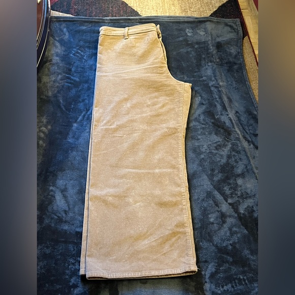 Wide leg corduroy pants. High rise ankle length. 98% cotton. Khaki/ tan 16 NWOT - Picture 16 of 16